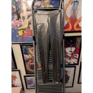 Blackmilk Silver Leggings Sz M